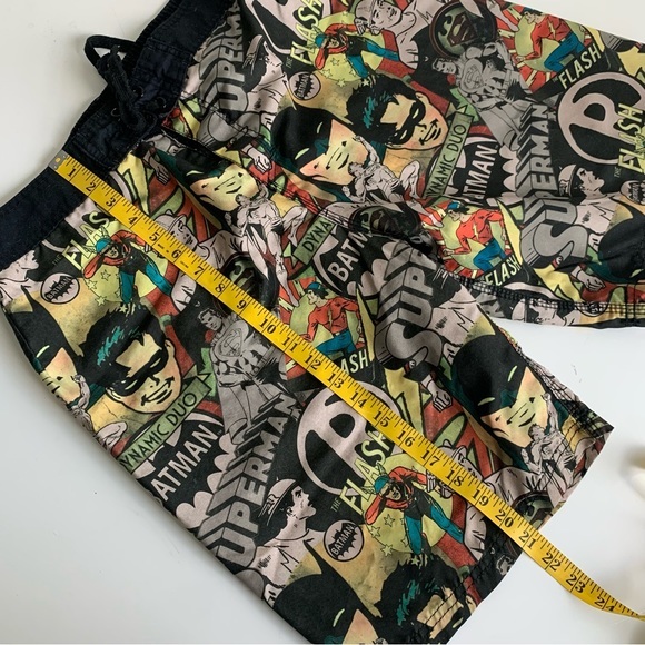 DC Comics BATMAN ROBin SUPERMAN SWIM TRUNKS mens large,‎ cartoon print, - Picture 5 of 9